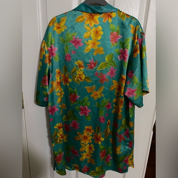 Victoria Secret Gold Label Tropical Print Sleep Shirt - Picture 3 of 3